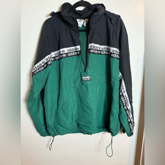 Adidas Original R.Y.V. Teal Jacket with Logo Patch Men’s Size Large - Picture 6 of 9